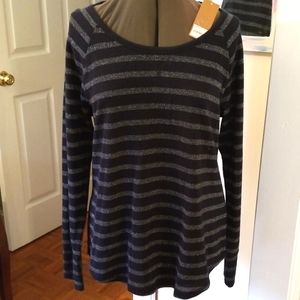 NWT Sonoma Navy & Silver Sparkle